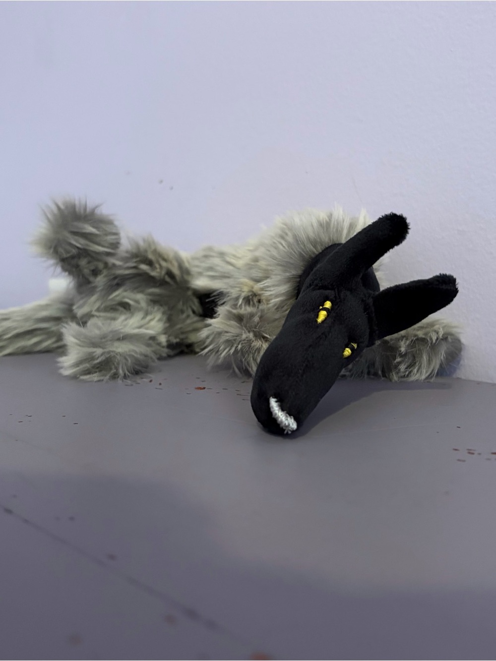 🐺Black WOLF🐺 12” Plush HANDMADE Custom COLLECTIBLE Dog - Picture 3 of 14